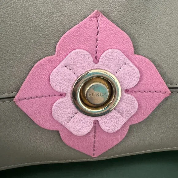 Authentic Limited Edition Leather Furla Delizia Bag, Italy Made - Picture 4 of 12